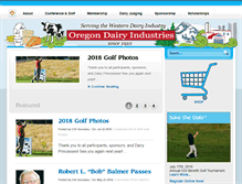 Tablet Screenshot of oregondairy.org